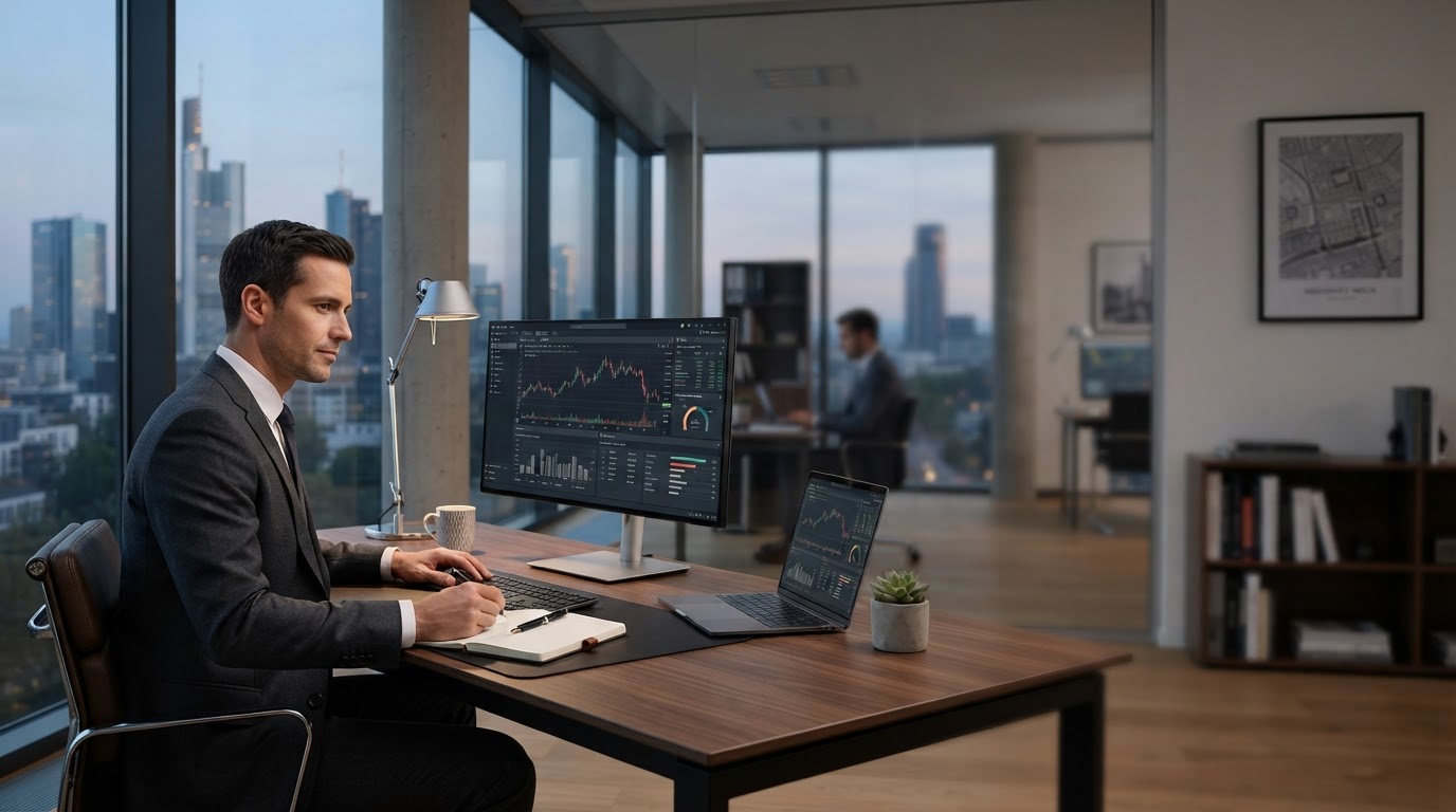 Dinero Bot Ai data intelligence platform interface representing real-time market analysis